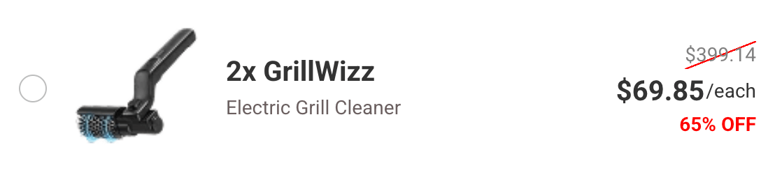 Double GrillWizz Grill Cleaner Package 65% Discount