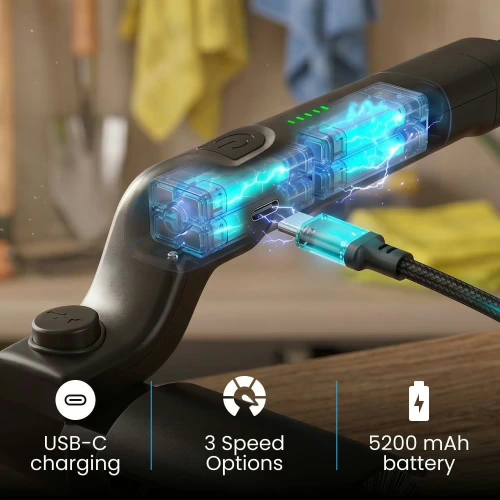 GrillWizz Grill Cleaner has powerful battery power
